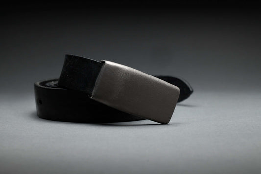Buckle on black background