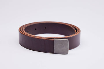 Chestnut Brown Leather Belt Strap - Strap Only