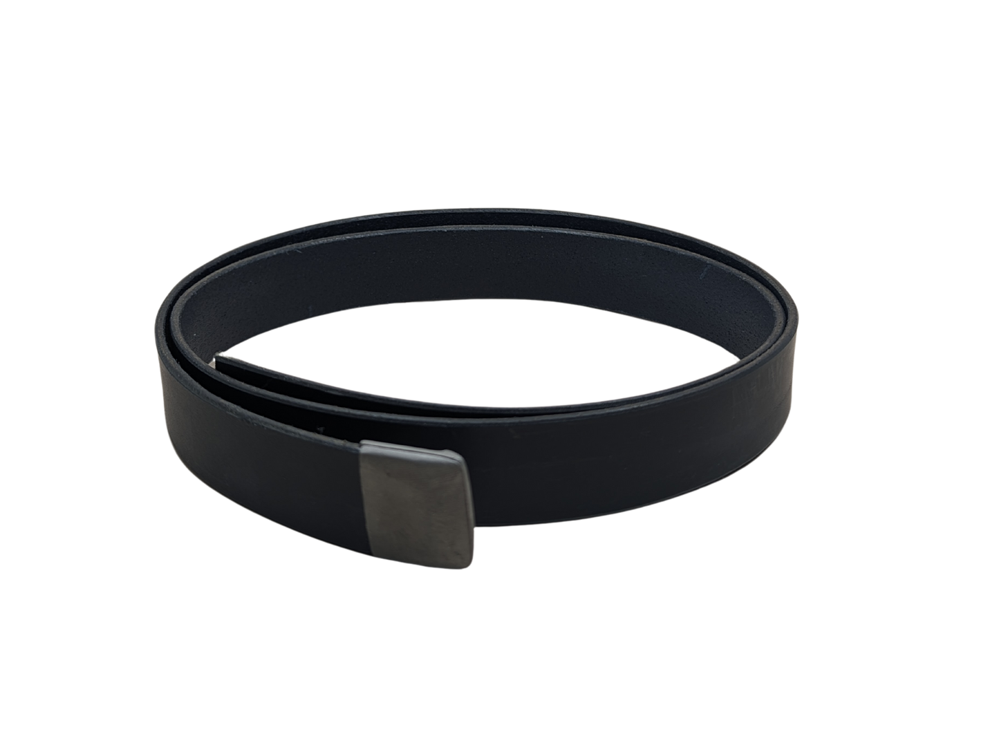 Navy Blue Leather Belt Strap - Strap Only