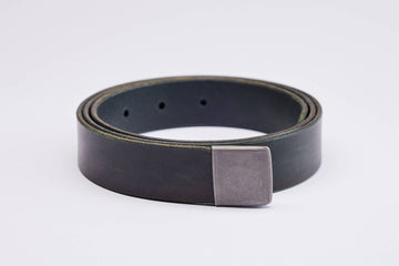 Olive Leather Belt Strap - Strap Only