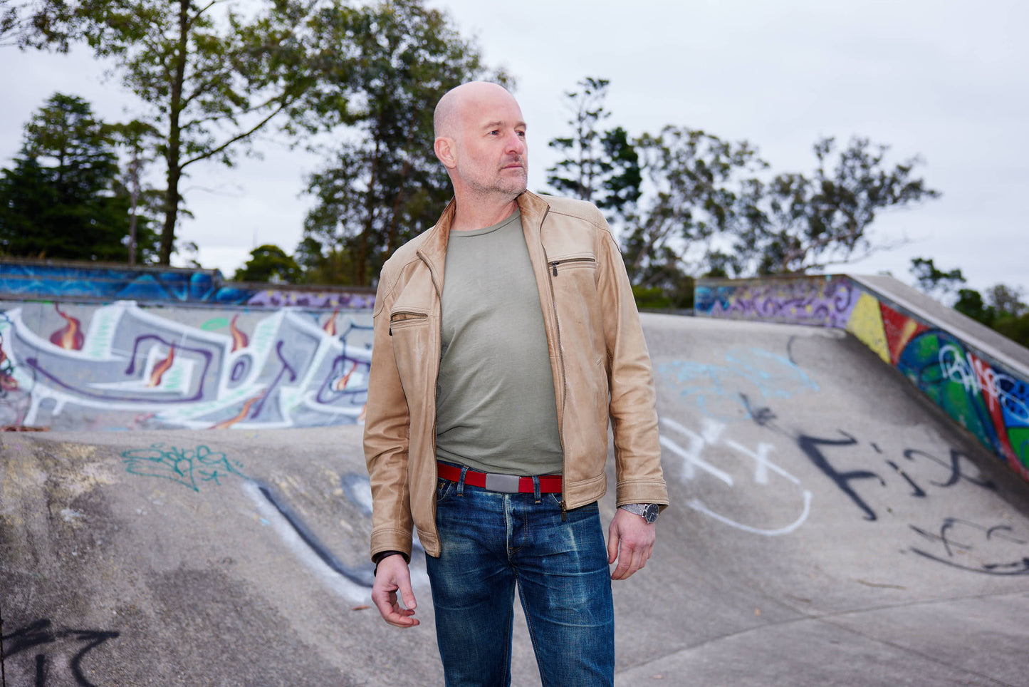 Red Leather Belt Strap - Strap Only